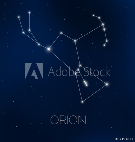 475x500 Orion Constellation In Night Sky