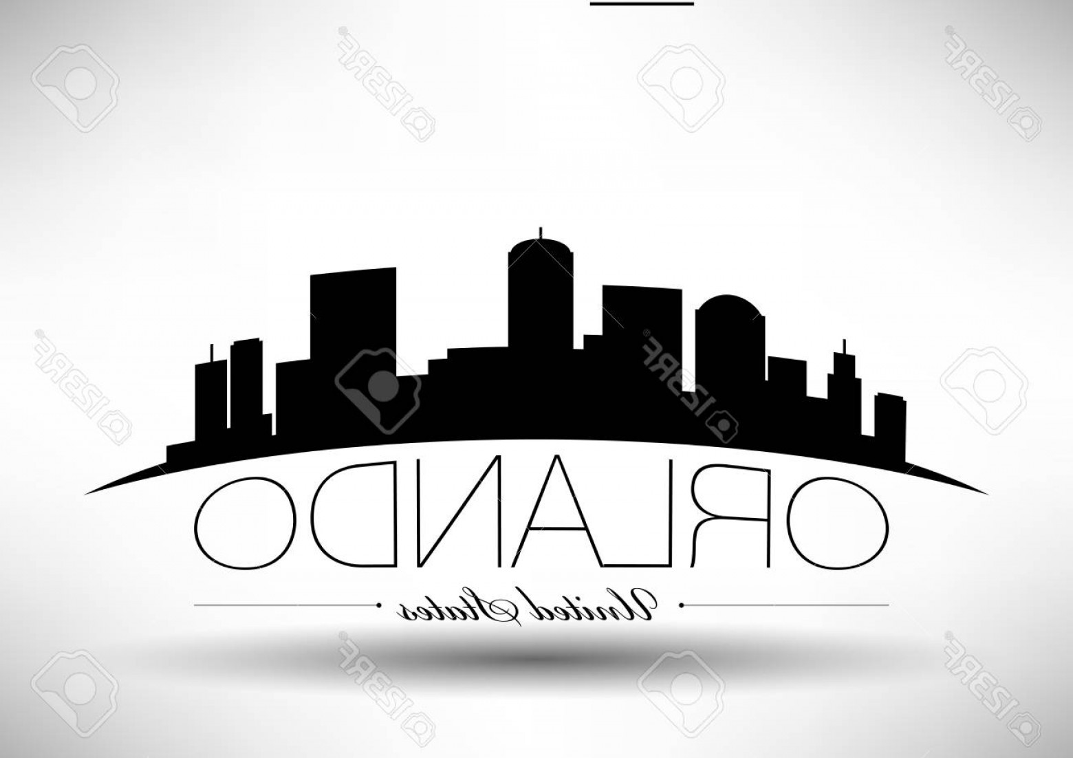 Orlando Skyline Vector