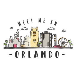 256x256 Orlando Silhouette Skyline