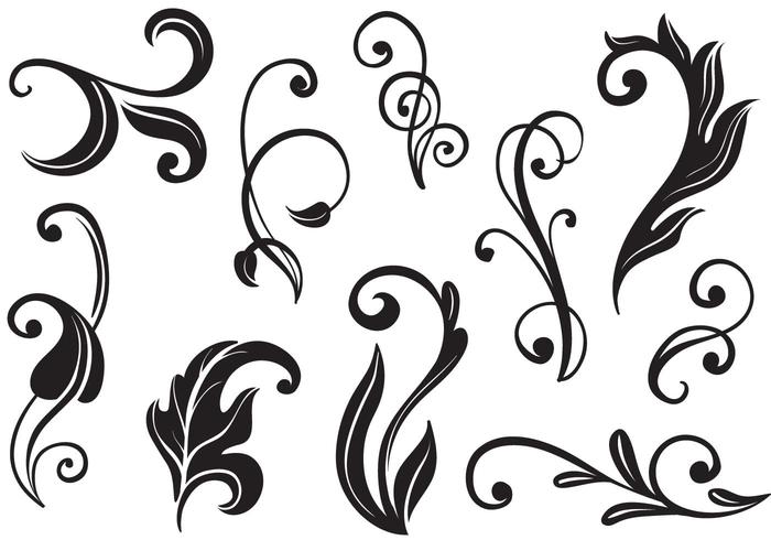 700x490 Free Flourishes Ii Vectores