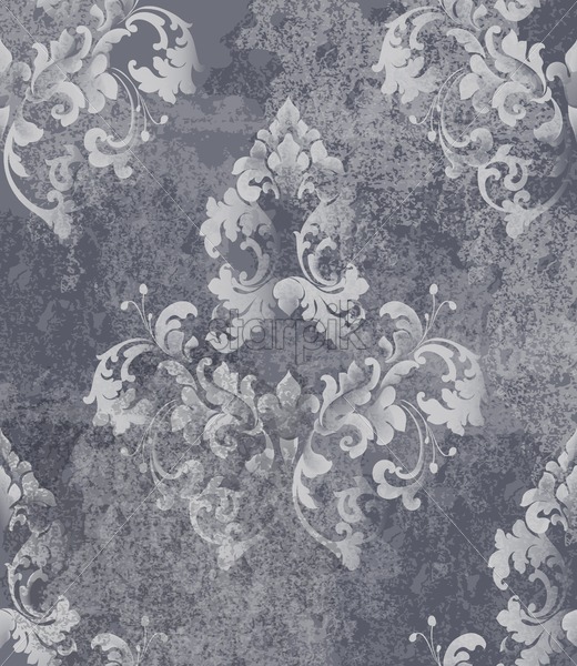 520x600 Vintage Baroque Card Background Vector Luxury Ornament Background