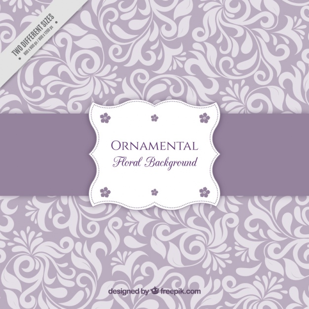 626x626 Purple Background With Floral Ornaments Vector Free Download