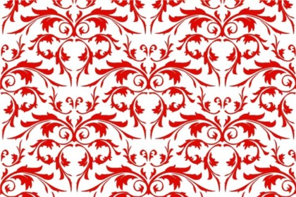 420x280 Bright Red Ornaments Pattern Vectors Free Download