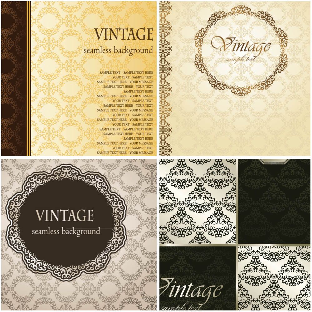 1000x1000 Elegant Vintage Wedding Album Cover With Abstract Ornament
