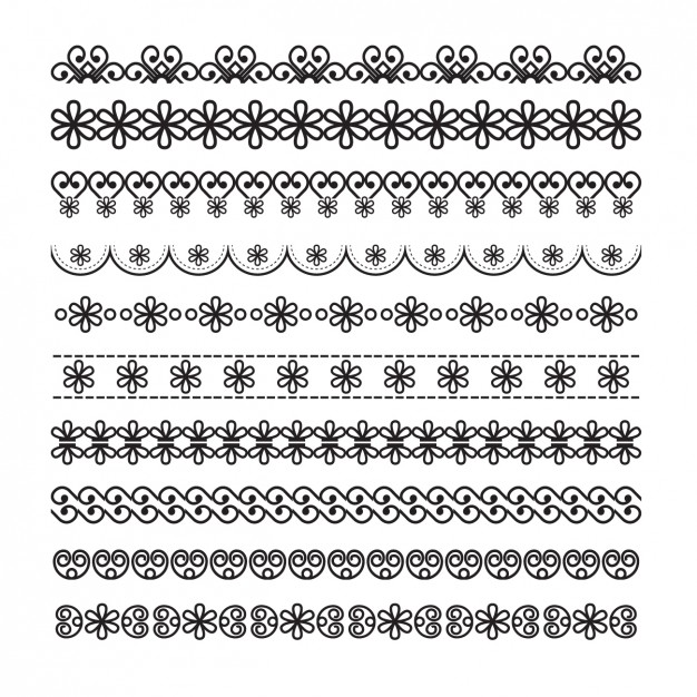 Ornament Border Vector at Collection of Ornament