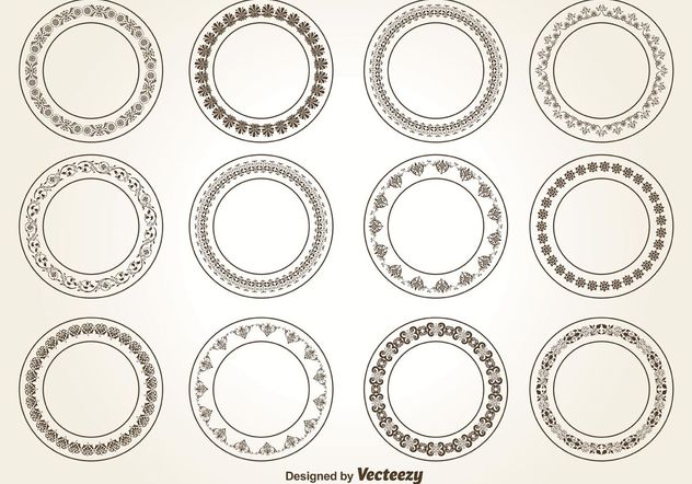 632x442 Decorative Circle Ornaments Free Vector Download Cannypic