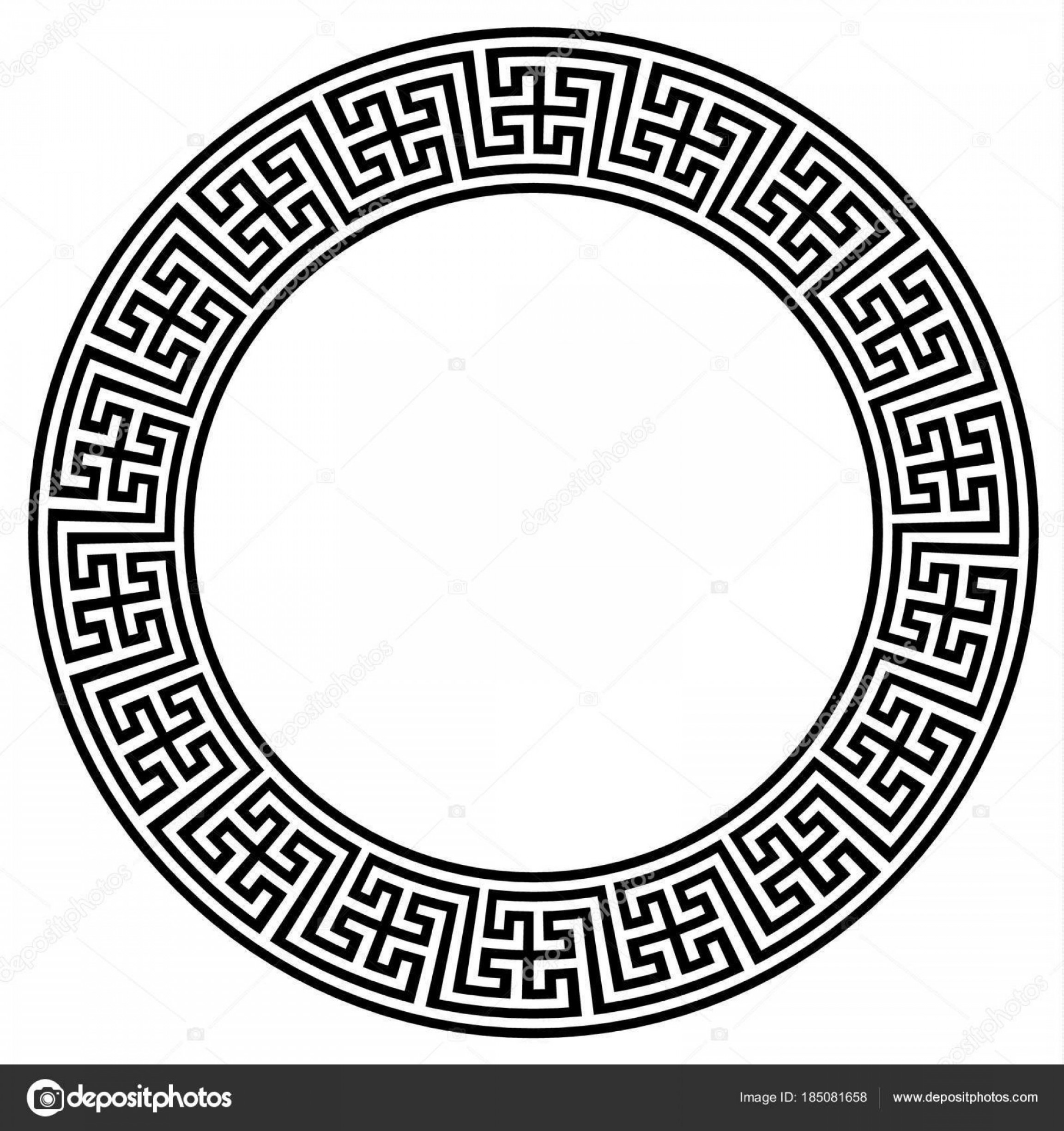 2304x2448 Stock Illustration Circular Vector Greek Ornament Hoodamathrun