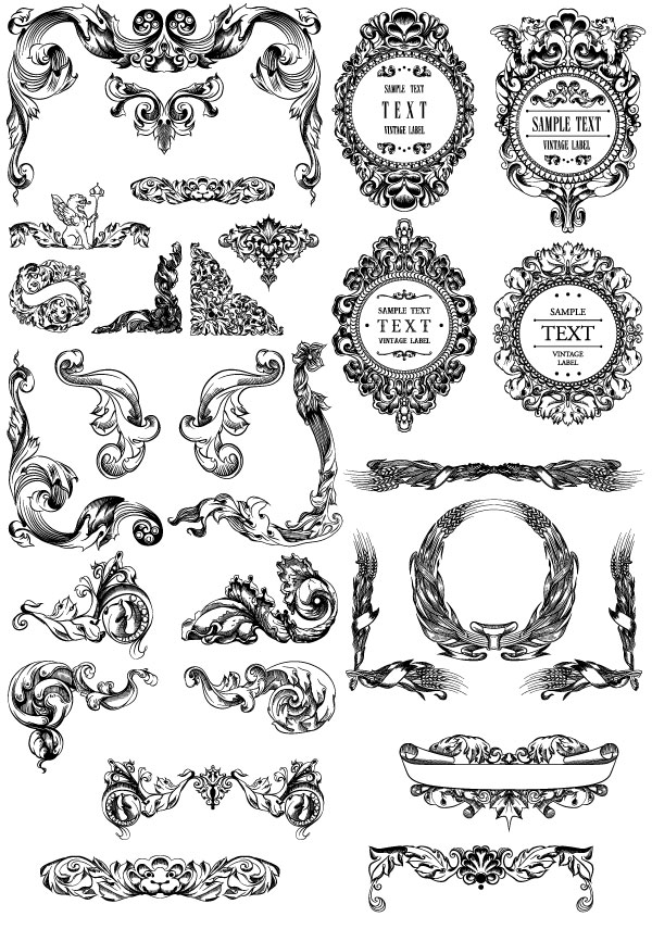 Ornament Frame Vector