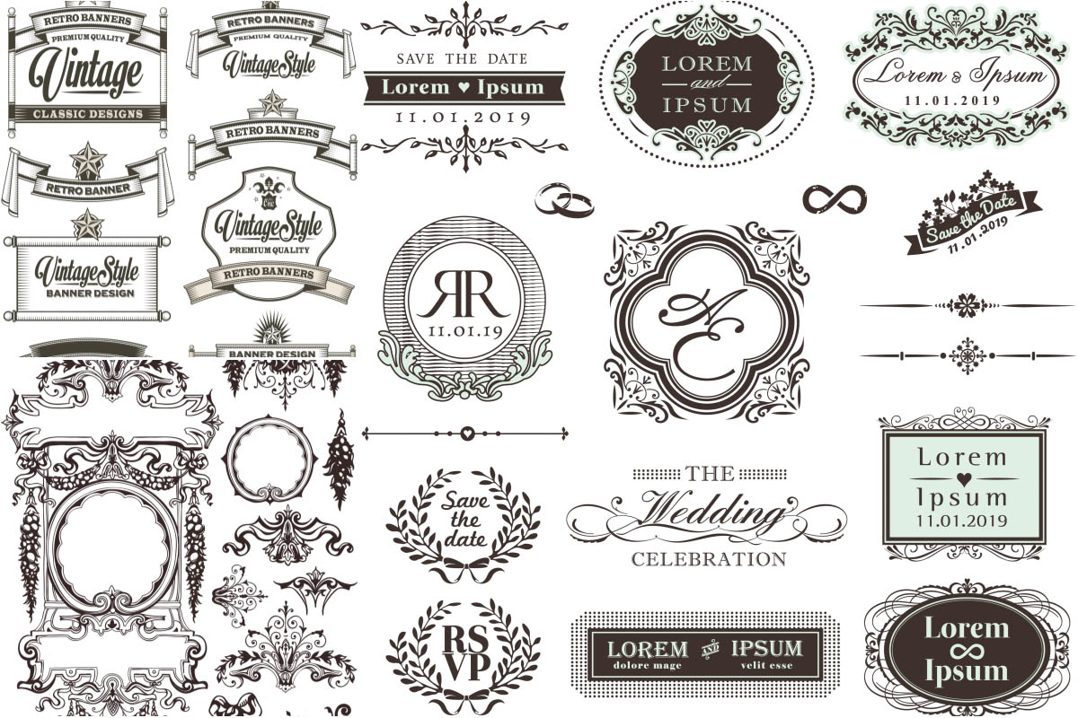 1200x800 Floral Frames And Borders, Ornament Vector Free Download