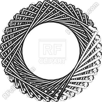 400x400 Abstract Circle Ornament Frame Vector Image Of Backgrounds
