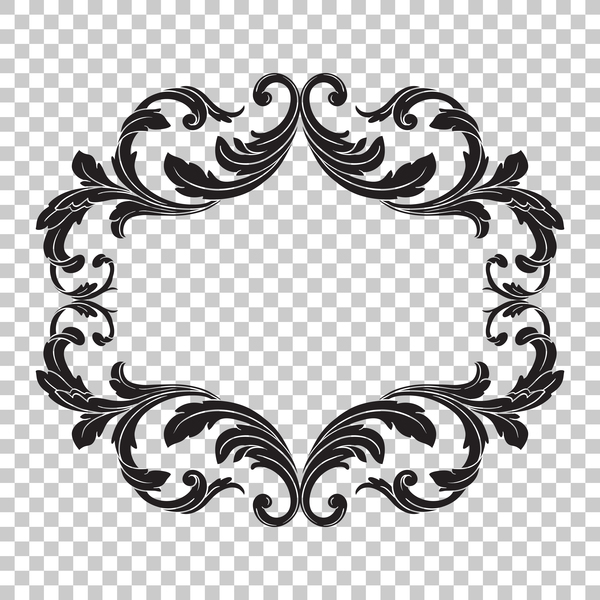 600x600 Classical Ornament Frame Vector Illustration Free Download