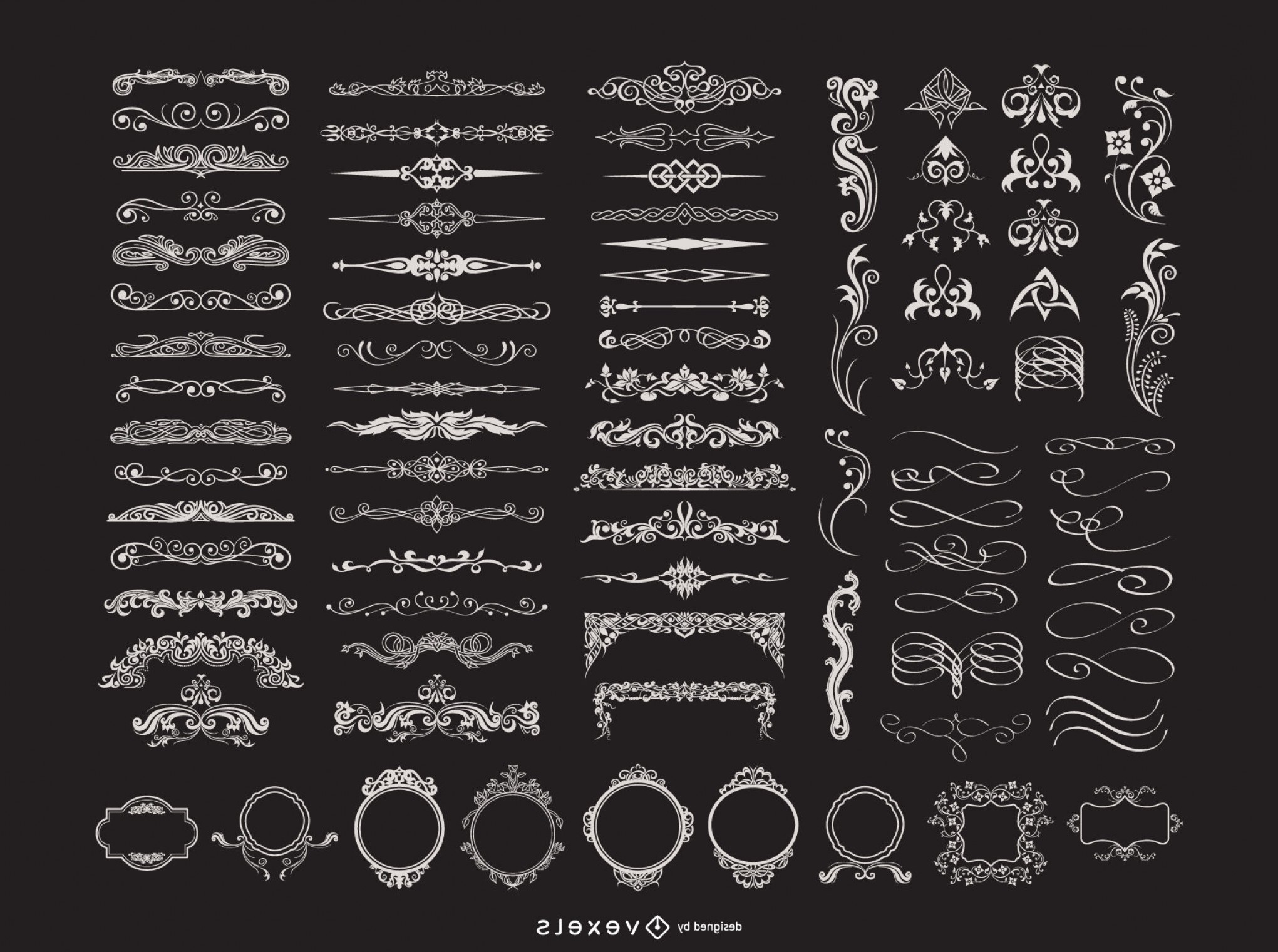 2041x1521 Vector Flourishes Ornaments Vector Handandbeak