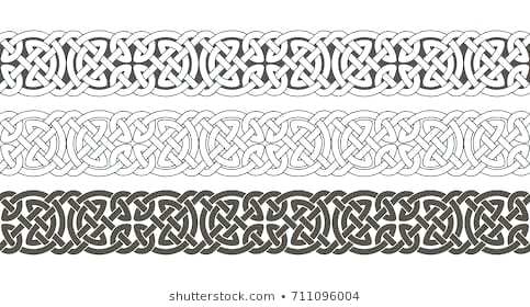 483x280 Celtic Knots Border Knot Braided Frame Ornament Vector