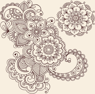 371x368 Flower Ornament Vector Free Vector Download