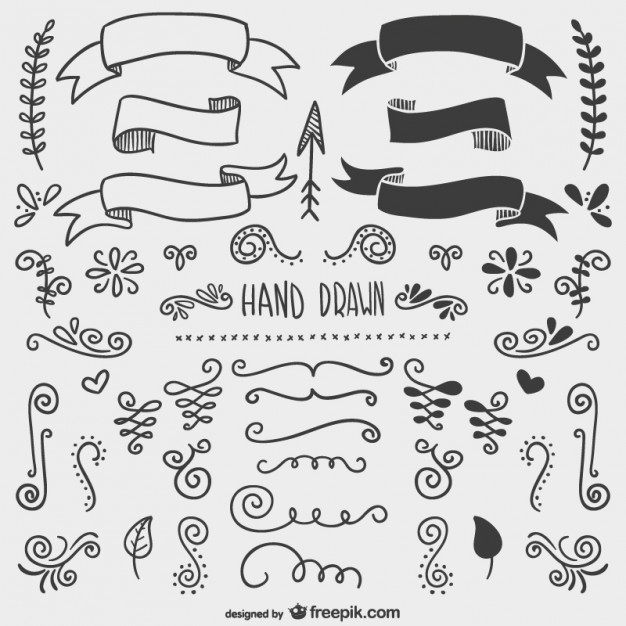 626x626 Hand Drawn Ornaments Vector Free Download