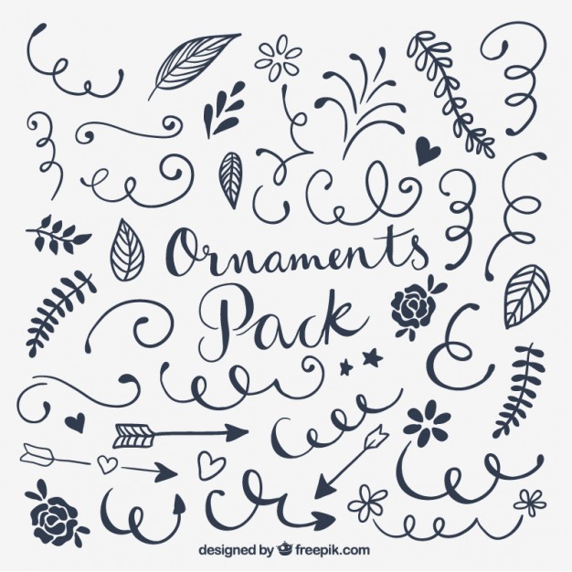 626x626 Ornaments Pack Vector Free Download