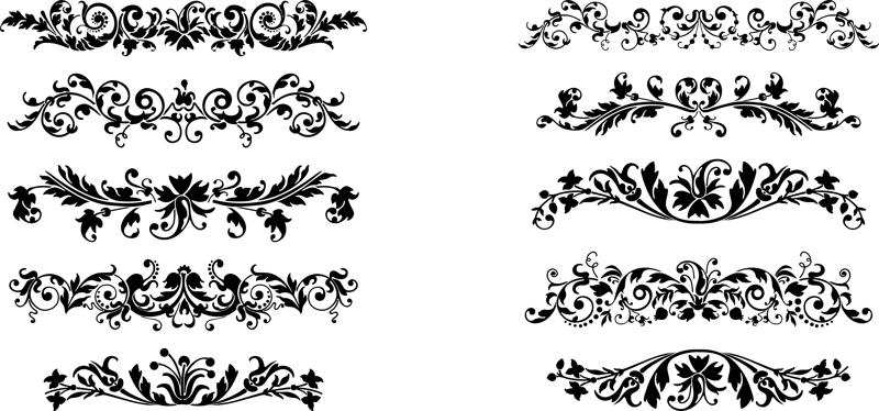 800x374 Plant Ornaments Vector Free Vector Cdr Free Download Vector