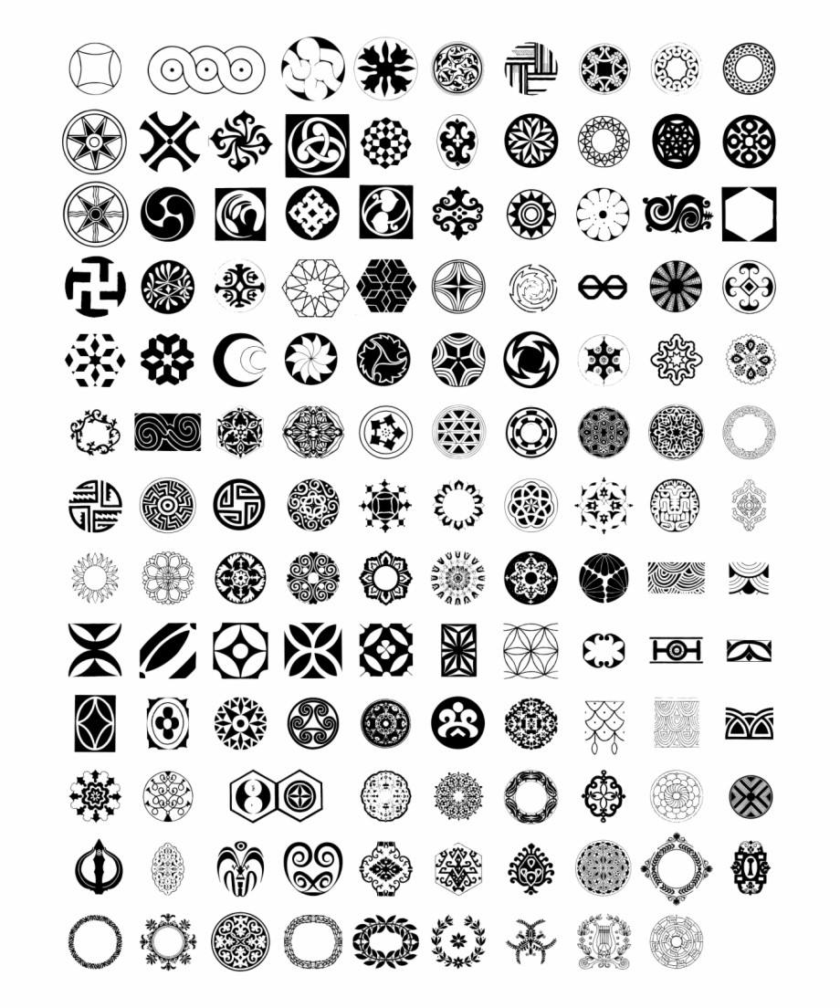 920x1104 Round Ornament Vector Free Download