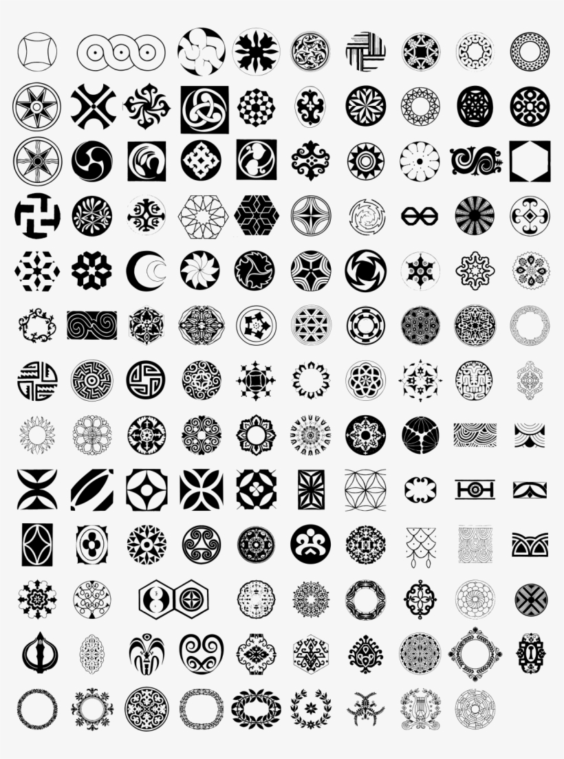 820x1104 Round Ornament Vector Free Download