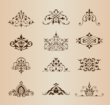 383x368 Vintage Ornament Vector Free Vector Download