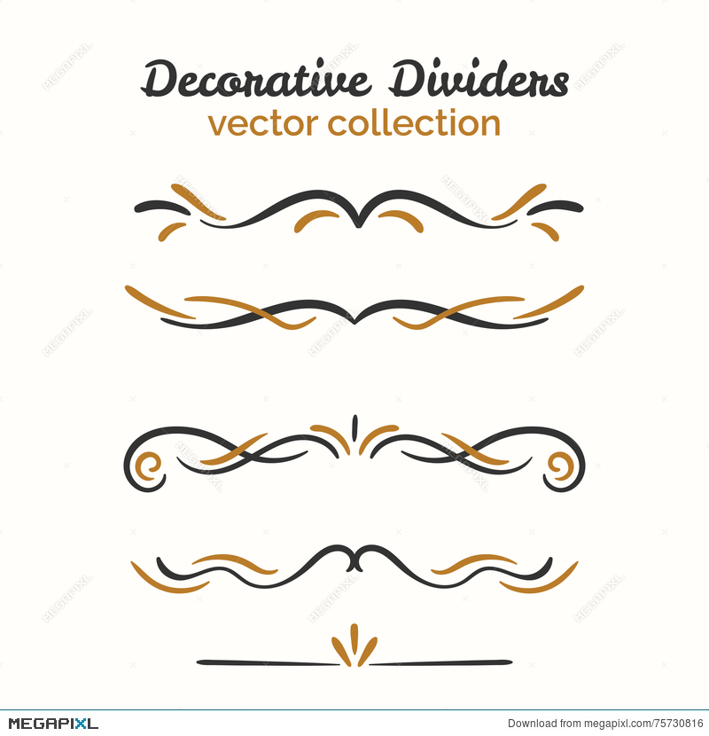 Flourish Elements Hand Drawn Dividers Set Ornamental Decorative 800x830 Flourish Elements Hand Drawn Dividers Set Ornamental Decorative
