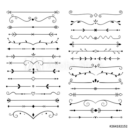 Ornament Dividers Text Line Vintage Design Element, Wedding 500x500 Ornament Dividers Text Line Vintage Design Element, Wedding