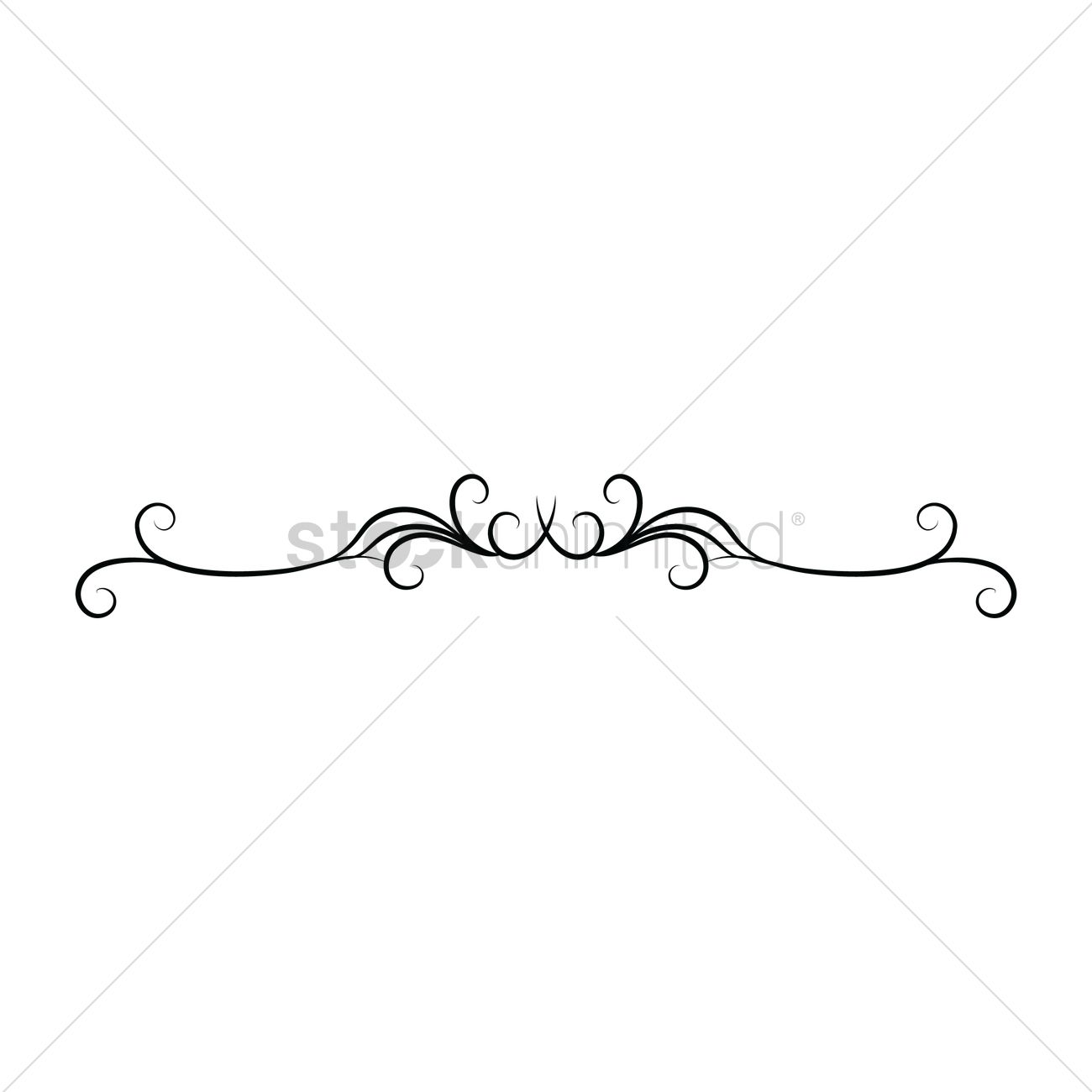 Ornamental Divider Vector Image 1300x1300 Ornamental Divider Vector Image
