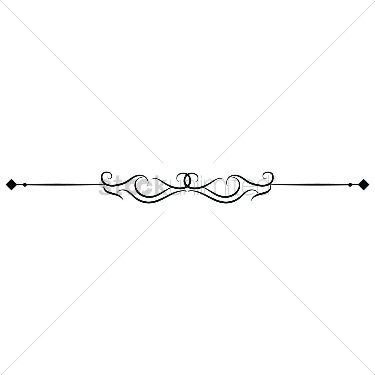 Ornamental Divider Vector Image 1300x1300 Ornamental Divider Vector Image