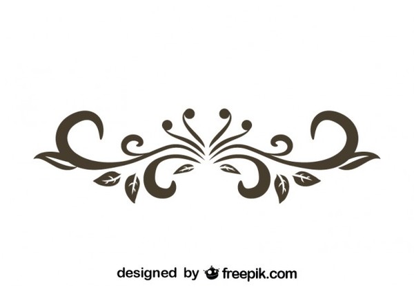Retro Style Floral Decorative Text Divider Vector Graphics Free 600x420 Retro Style Floral Decorative Text Divider Vector Graphics Free