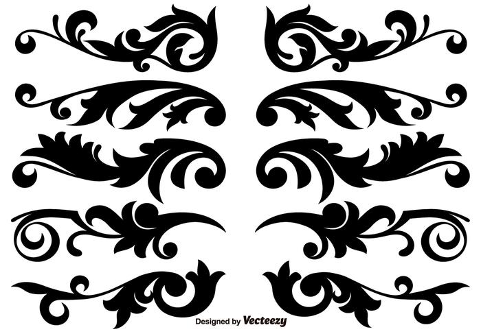 Scroll Works Design, Ornamental Decorative Vector Elements 700x490 Scroll Works Design, Ornamental Decorative Vector Elements