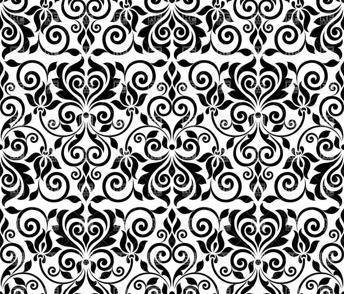 Black Floral Graphic Seamless Ornament Vector Image Of Backgrounds 1200x1027 Black Floral Graphic Seamless Ornament Vector Image Of Backgrounds