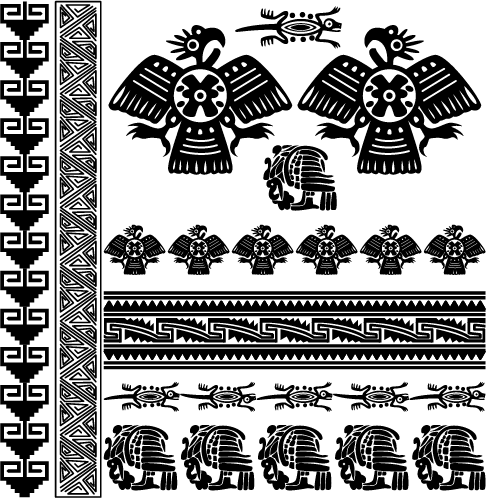 486x498 Vector Clipart Ornamentos Mayas