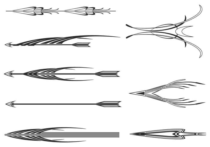 700x490 Decorative Arrows Vector Pack
