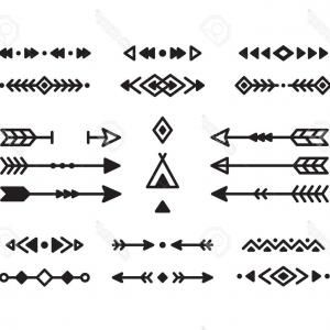 300x300 Native American Arrow Vector Art Photostock Vector Vintage