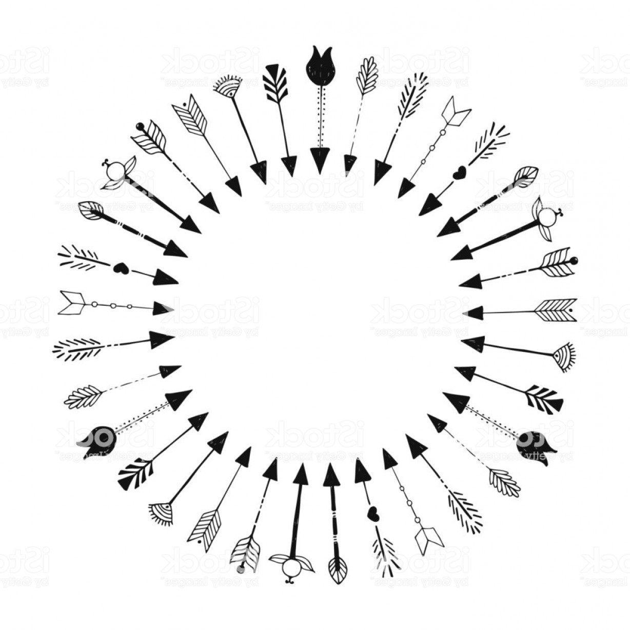 1228x1228 Arrow Vector Frame Studiogrfx