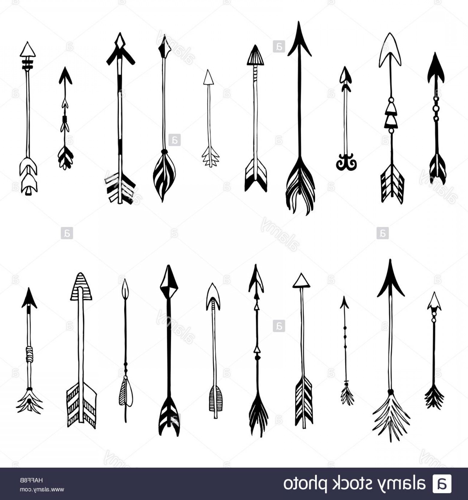 1560x1668 Stock Photo Tribal Arrows Set Different Native American Arrows