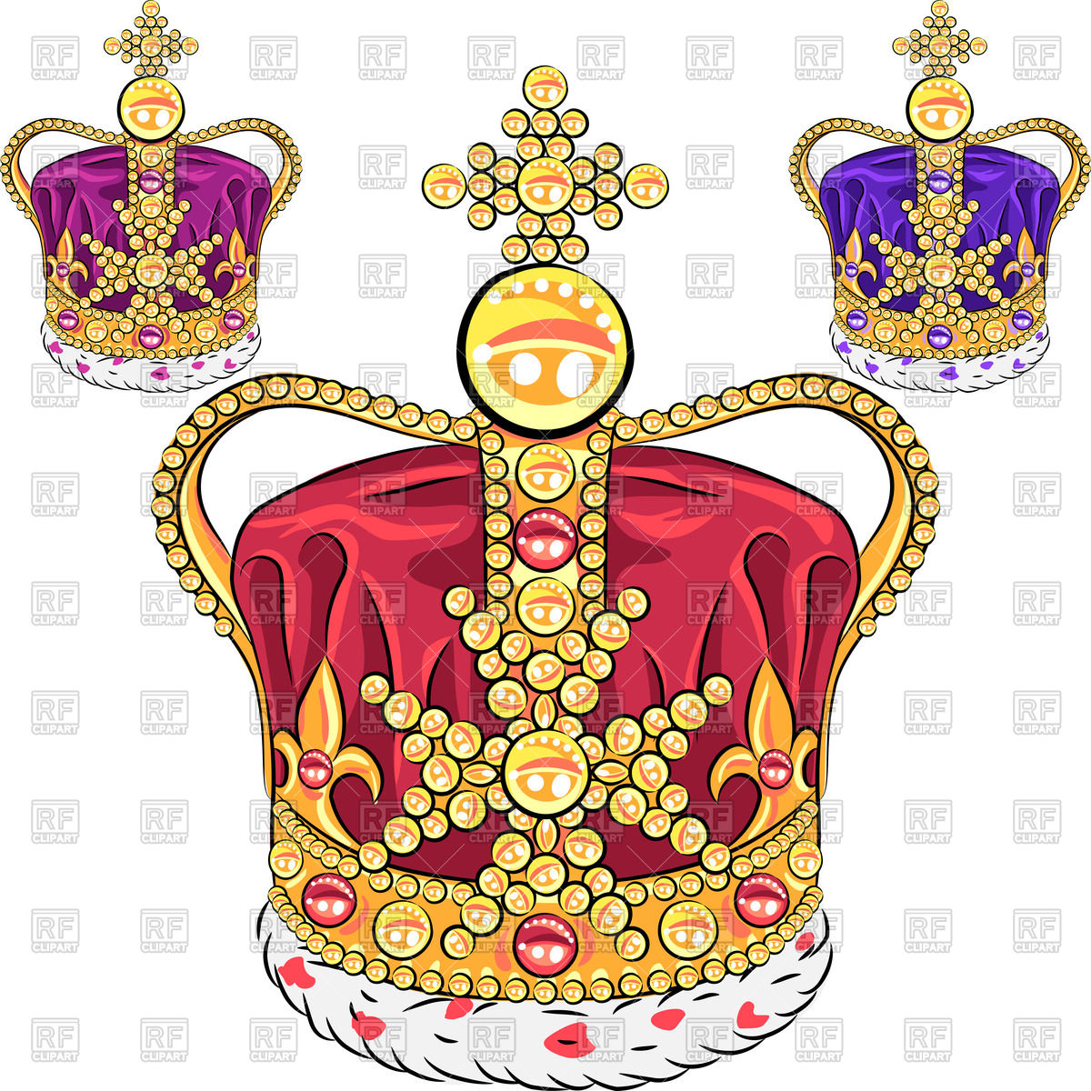 1200x1200 Ornate Imperial Crown With Cross Vector Image Of Beauty, Fashion