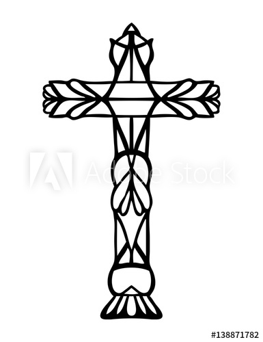 385x500 Religious Christian Vector Design Of Easter And Good Friday Symbol