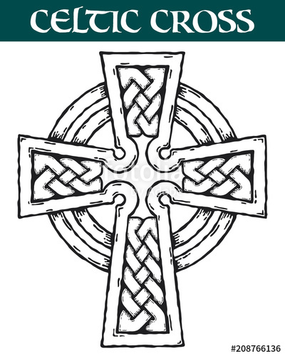 400x500 Celtic Cross Vector Image Of An Ornate Celtic Cross For Use