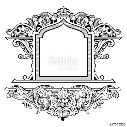 500x500 Ornate Frame Vector Stock Image And Royalty Free Vector