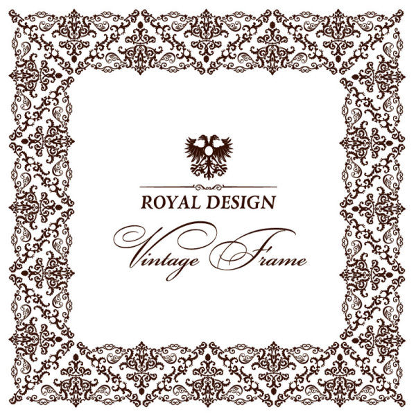 600x600 Set Of Vintage Ornate Frames Vector Art Free Download