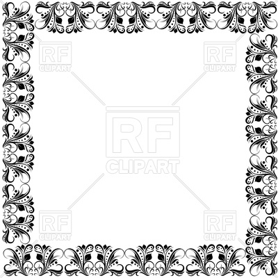 400x400 Floral Ornate Frame Vector Image Of Borders And Frames Natareal