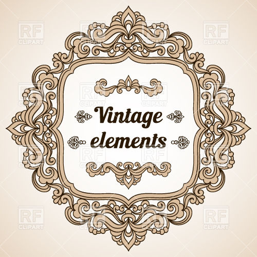 500x500 Vintage Ornate Frame Vector Image Of Borders And Frames
