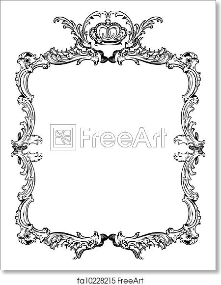 450x580 Free Art Print Of Decorative Vintage Ornate Frame Vector