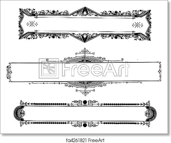 560x470 Free Art Print Of Vector Vintage Ornate Frames Vector Ornate