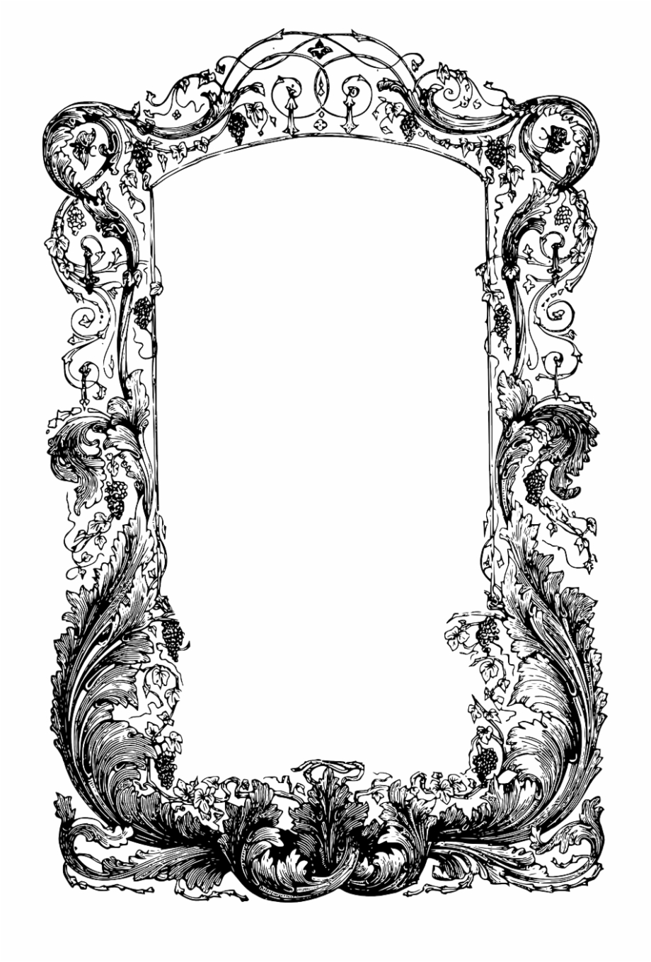 920x1360 Frame Vines Ornate