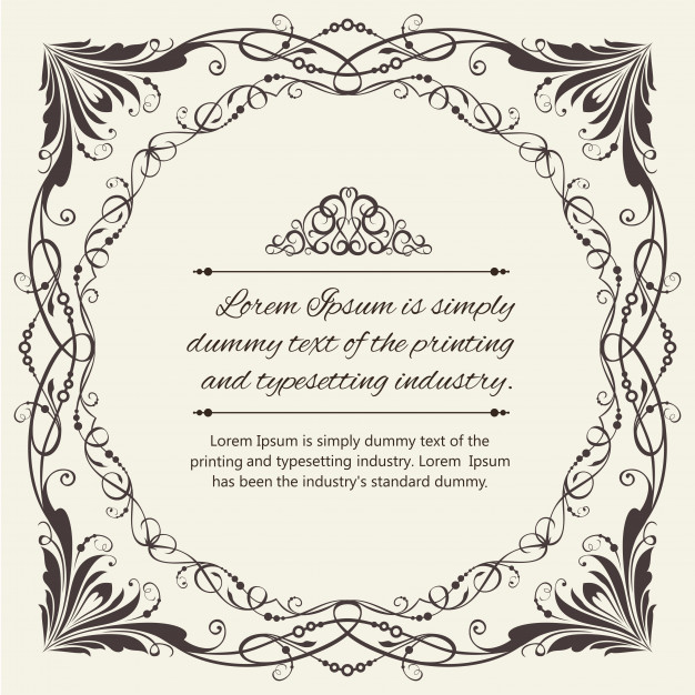 626x626 Ornate Frame Vector Free Download