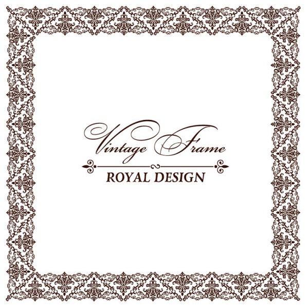599x599 Set Of Vintage Ornate Frames Vector Art Free Vectors Ui