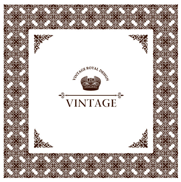 591x597 Set Of Vintage Ornate Frames Vector Art Over Millions Vectors