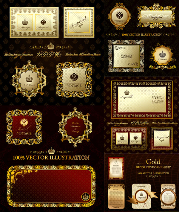 600x709 Classical Ornate Frame Vector Free Download